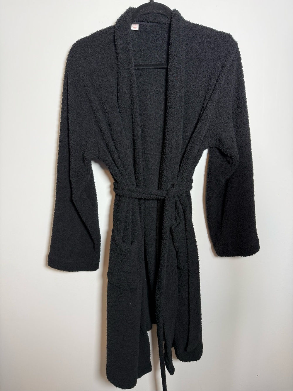 💙JOE FRESH | Black Belted Fuzzy Robe Size L